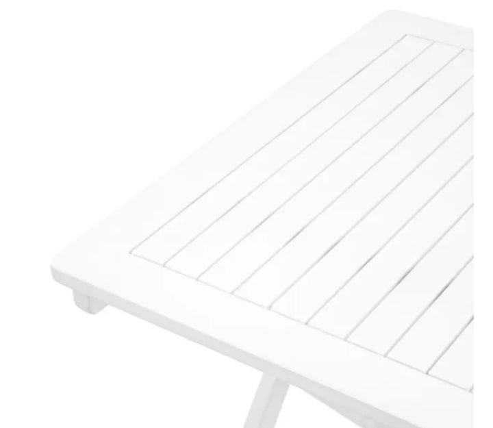 Lindos White Foldaway Dining Set