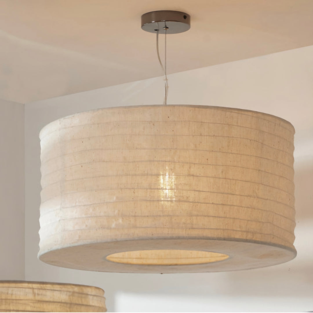 Patpong 50cm White Jute Easy Fit Pendant