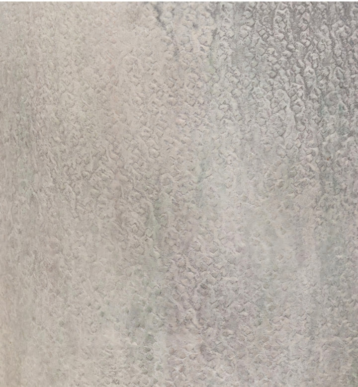 Stone Grey Metal and Clear Glass Hurricane large