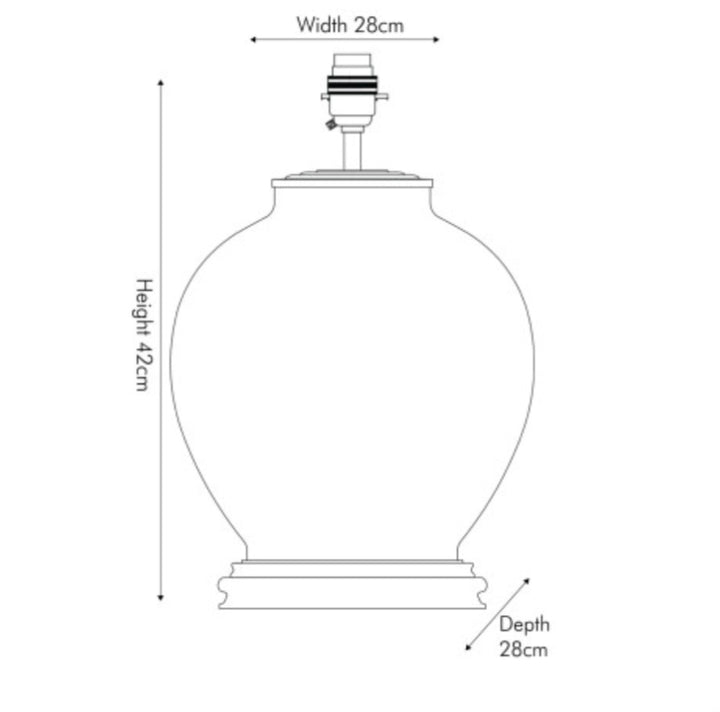 Bird of Paradise Glass Large Lamp Base(Jenny Worrall)
