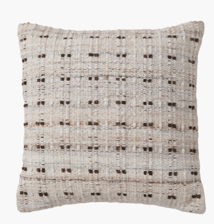 Indoor Outdoor Natural Double Stitch Design Scatter Cushion