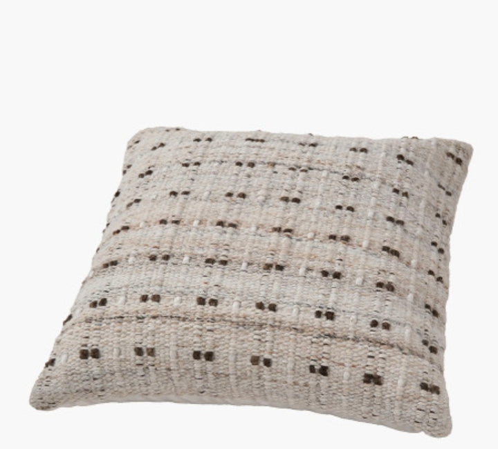 Indoor Outdoor Natural Double Stitch Design Scatter Cushion