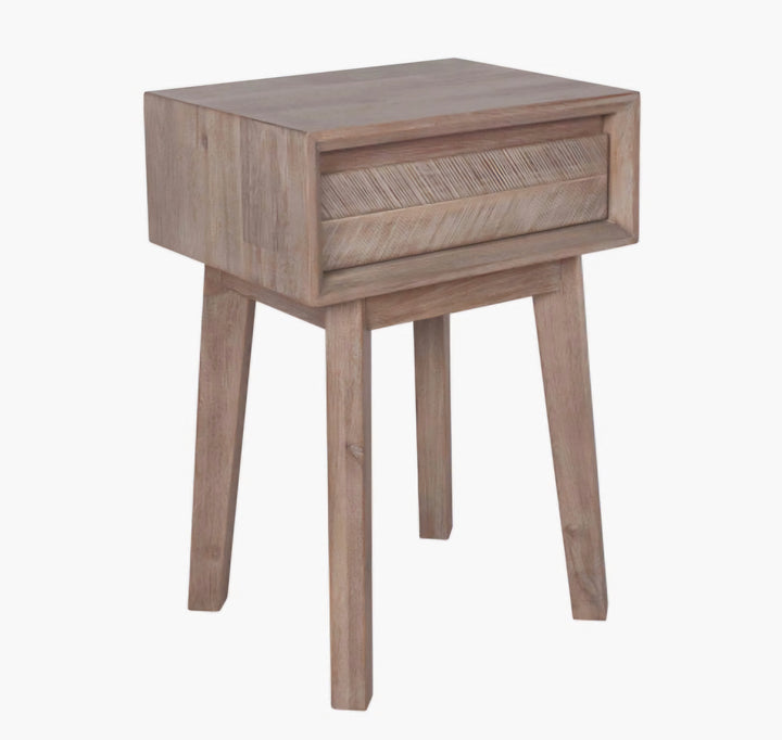 Kalmar Sand Wash Acacia Wood 1 Drawer Unit