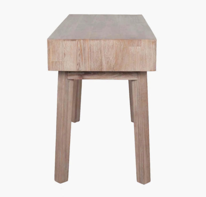 Kalmar Sand Wash Acacia Wood 2 Drawer Desk