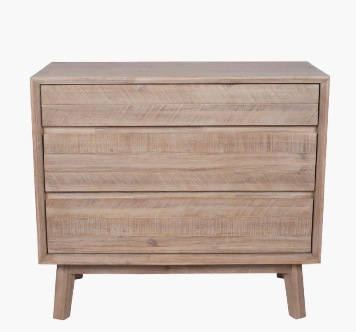 Kalmar Sand Wash Acacia Wood 3 Drawer Unit