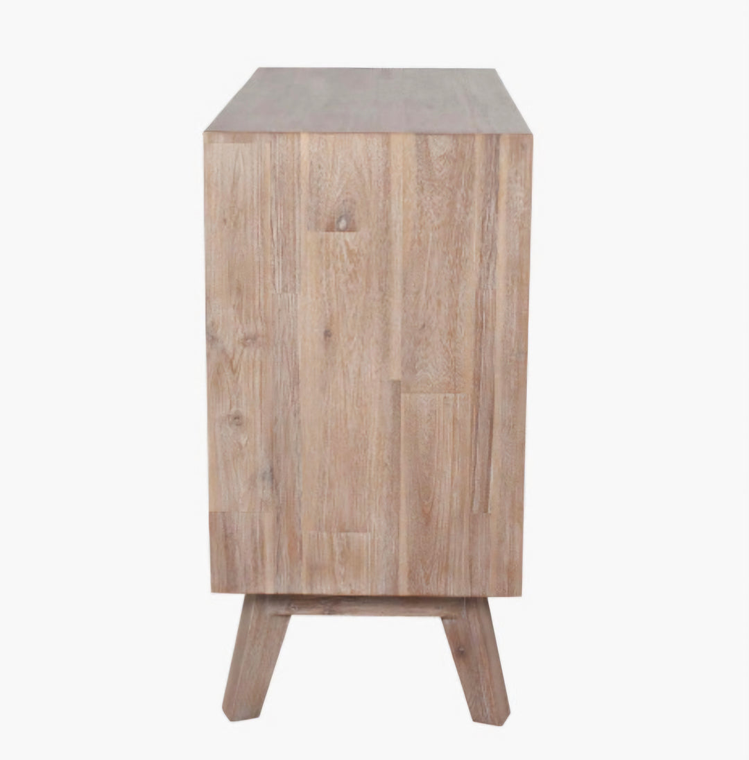 Kalmar Sand Wash Acacia Wood 3 Drawer Unit