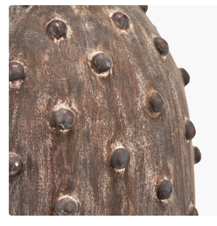 Kali Textured Dot Grey Stoneware Table Lamp Base