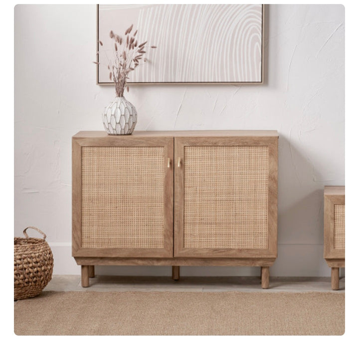 Henrik Natural Rattan 2 Door Cabinet