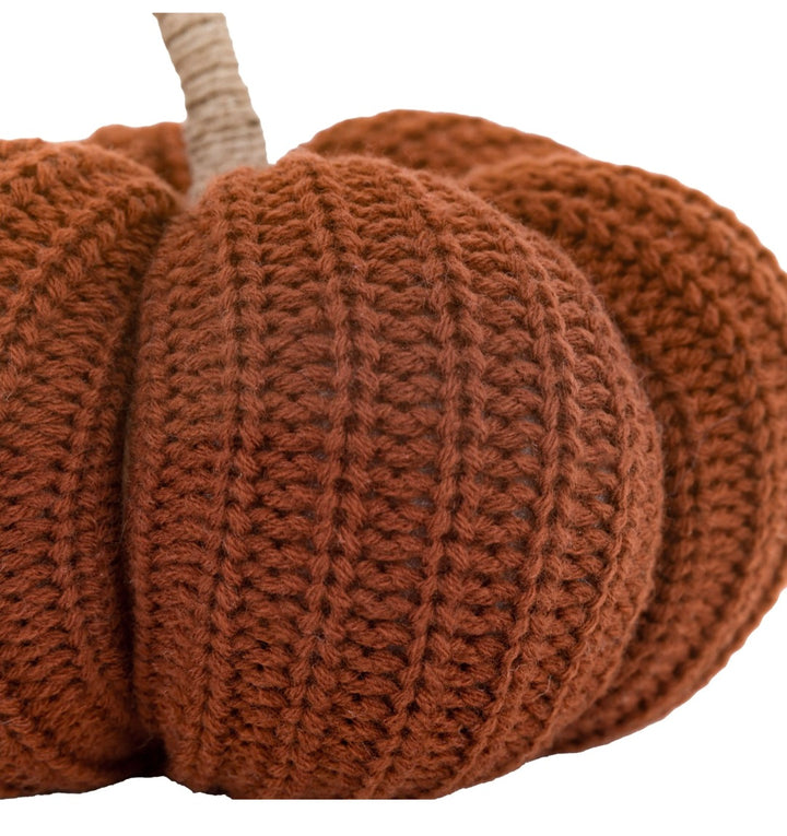 Autumn Knitted Pumpkin Rust