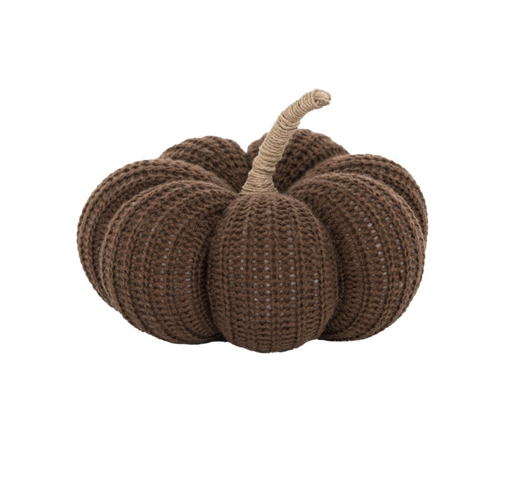 Autumn Knitted Pumpkin Brown