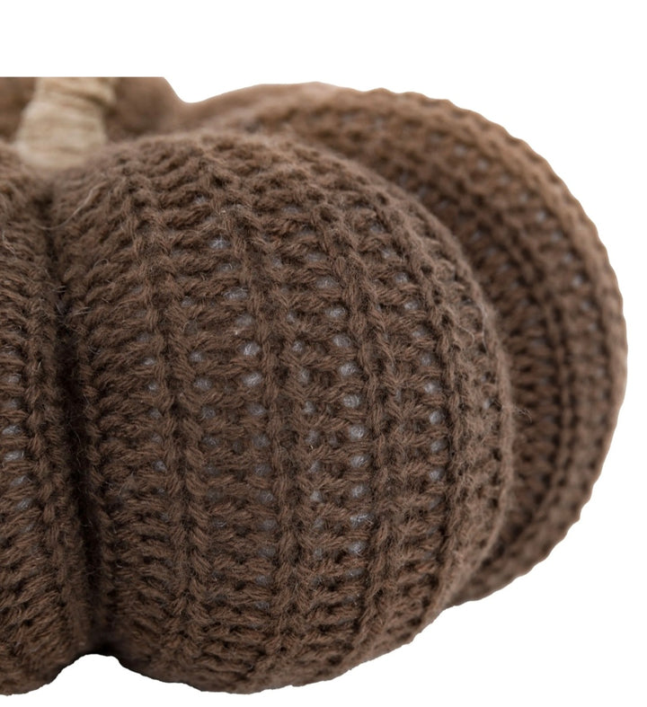 Autumn Knitted Pumpkin Brown