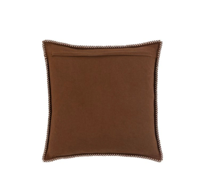 Alder Textured Cushion/Brown