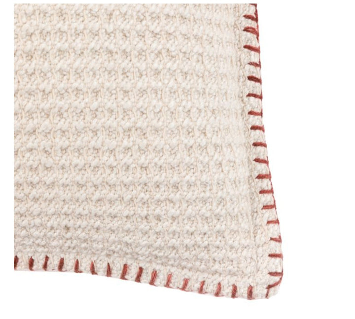 Alder Textured Cushion/Cream