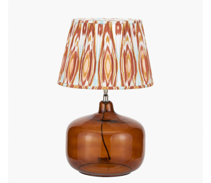 Corby Amber Glass Table Lamp Base