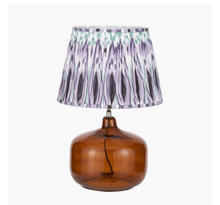 Corby Amber Glass Table Lamp Base