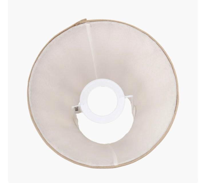 Garbo 20cm Gold Silk Mix Pinch Pleat Tapered Lampshade