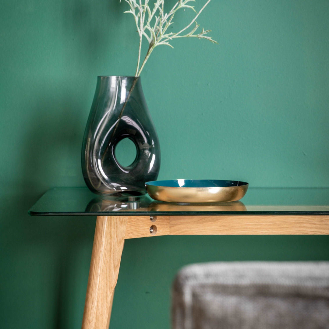 small oak desk