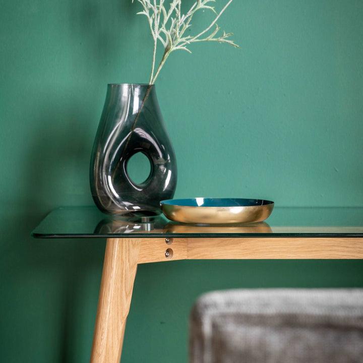small oak desk