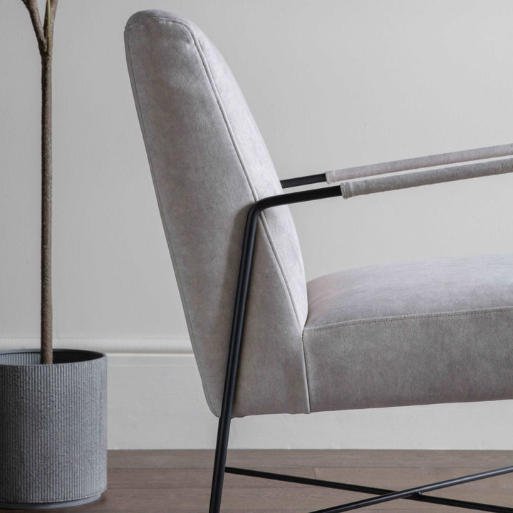 Chartham White Armchair