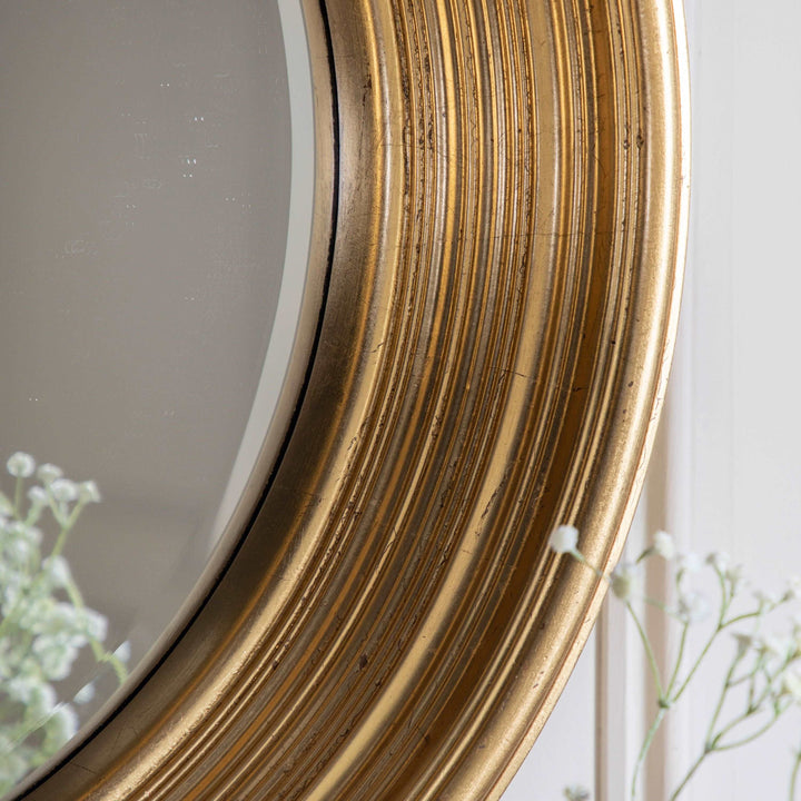 Charlie Round Mirror Gold