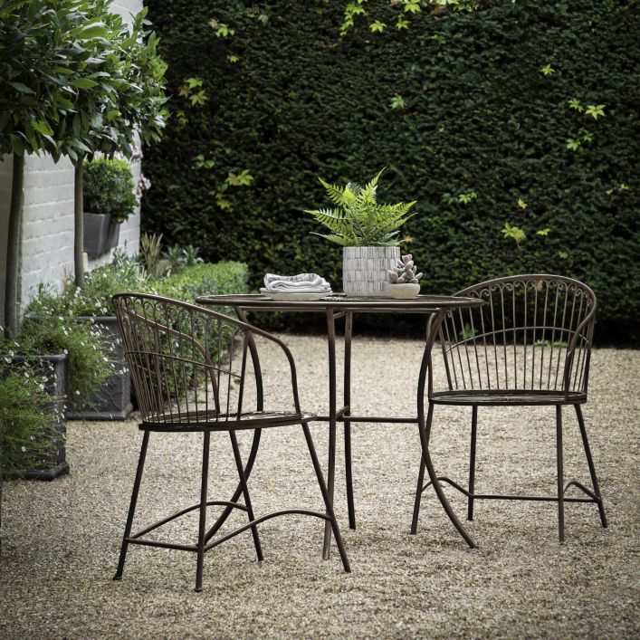 Siracusa 2 Seater Bistro Set | Noir