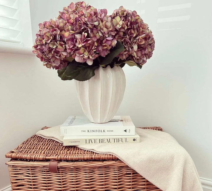 Burgundy Hydrangea Bouquet x 7 stems