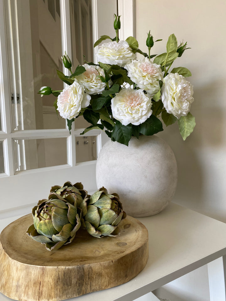 Darcy Globe Stone Vase Small