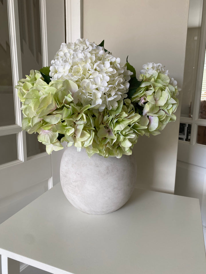Darcy Globe Stone Vase Small