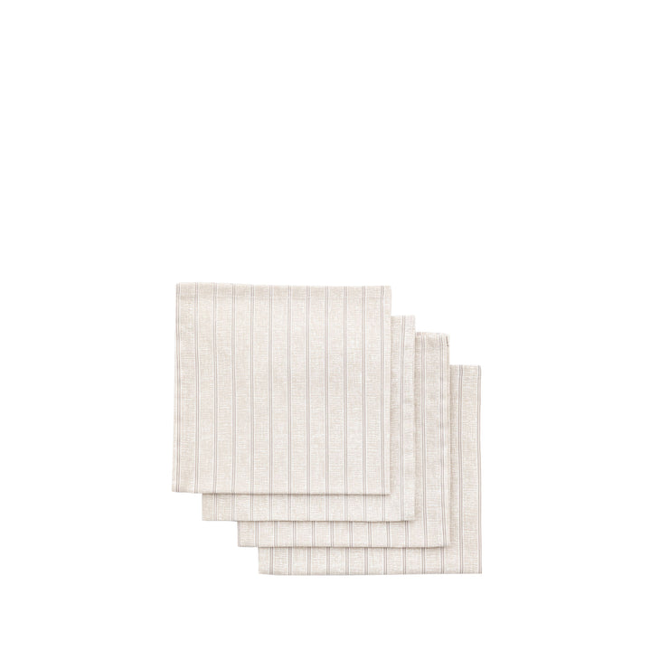 Natural Stripe Napkin (4pk)