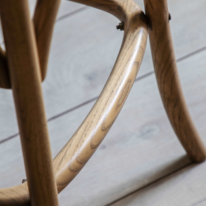 *Pre-order Natural Cross Back Breakfast Stool (2pk)