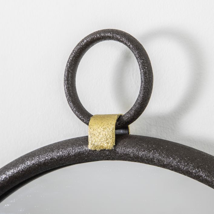 Small industrial style mirror
