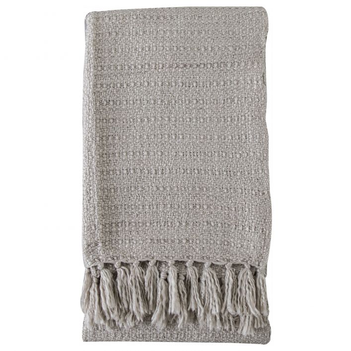 Acrylic Textured Throw - Natural