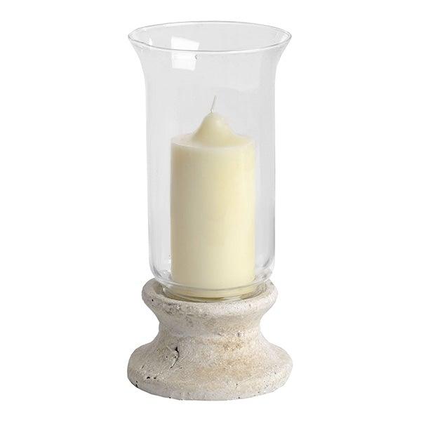 Stone Based Hurricane Lantern - Home Pieces