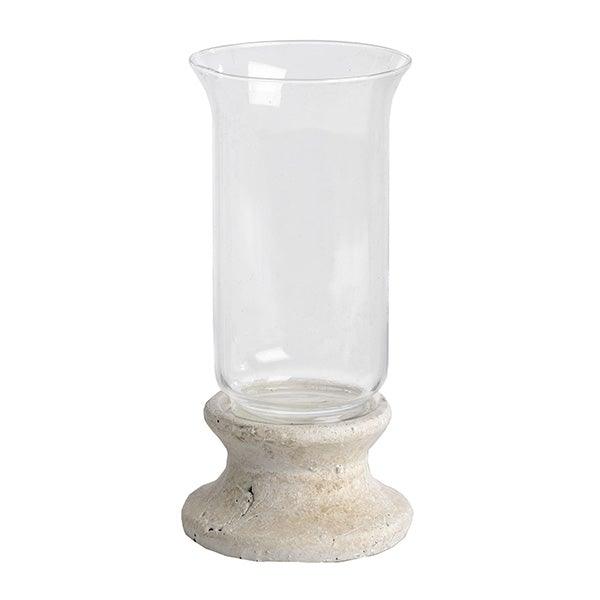 Stone Based Hurricane Lantern - Home Pieces