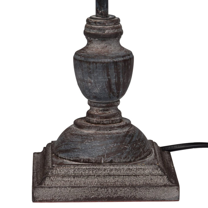 dark grey stick table lamp