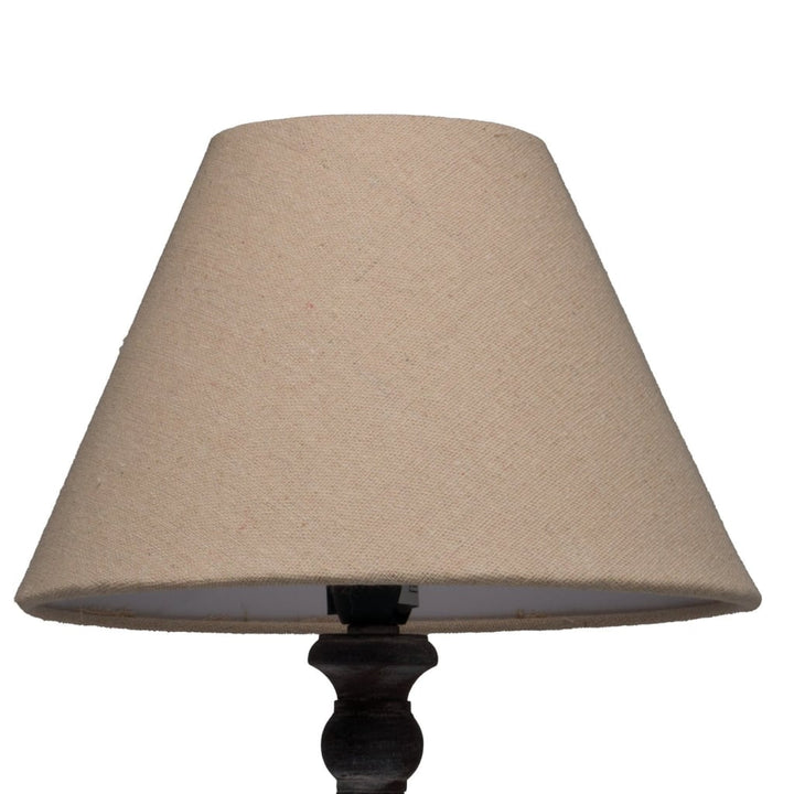 dark grey stick table lamp