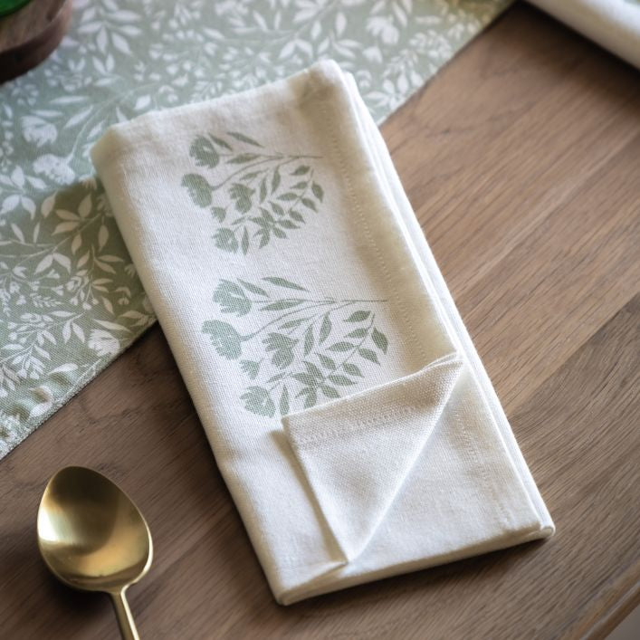 Sage Floral Napkin (4pk)
