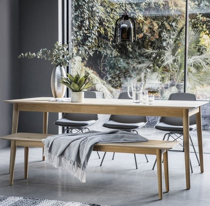 Malmö Oak Extendable Dining Table