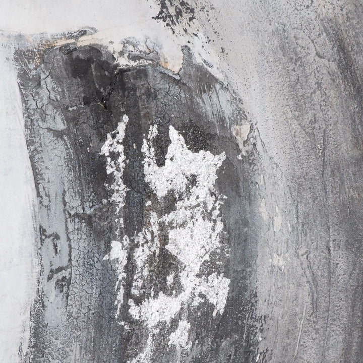 Swirl Grey Hand Painted Canvas
