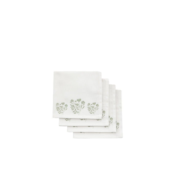 Sage Floral Napkin (4pk)
