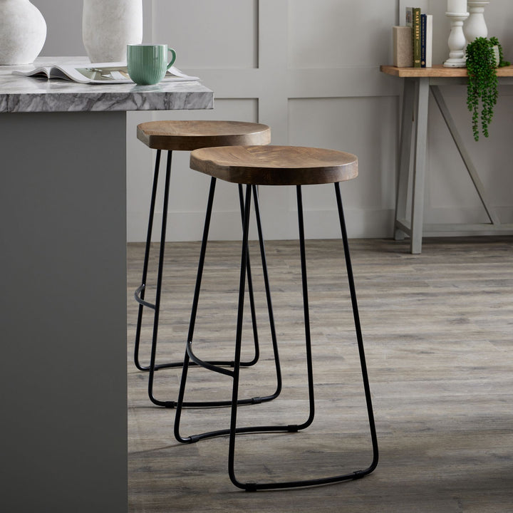 Silas Hardwood Barstool