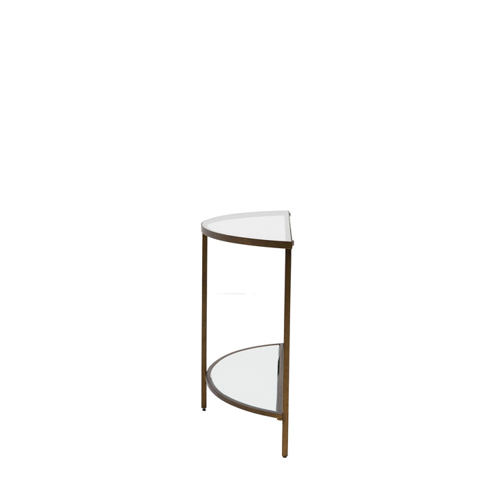 Hudson Demi Lune Bronze Table