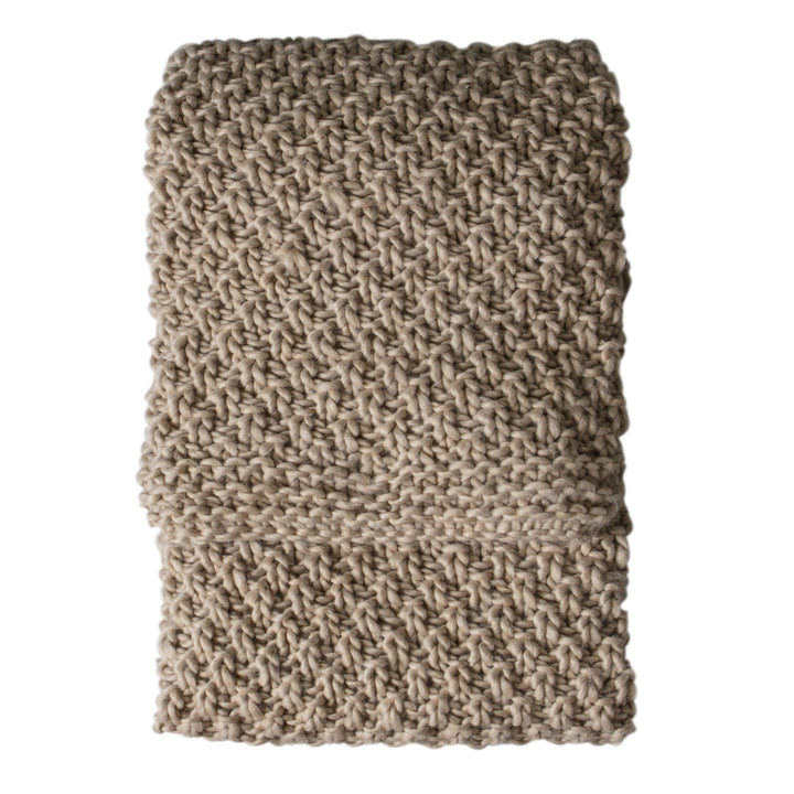 Moss Chunky Knitted Throw