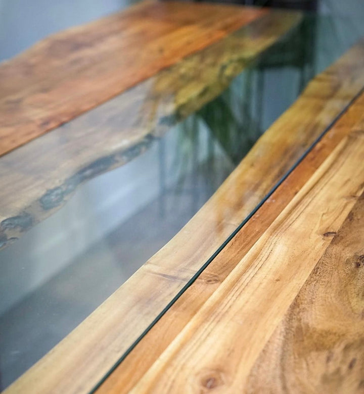 Silas Live Edge Natural Wood River Dining Table