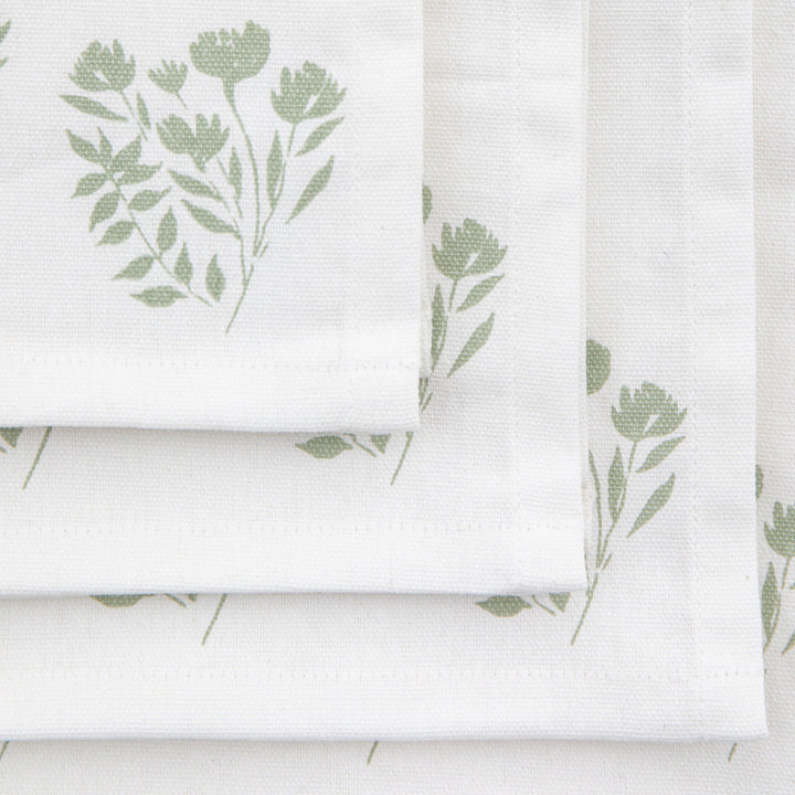 Sage Floral Napkin (4pk)