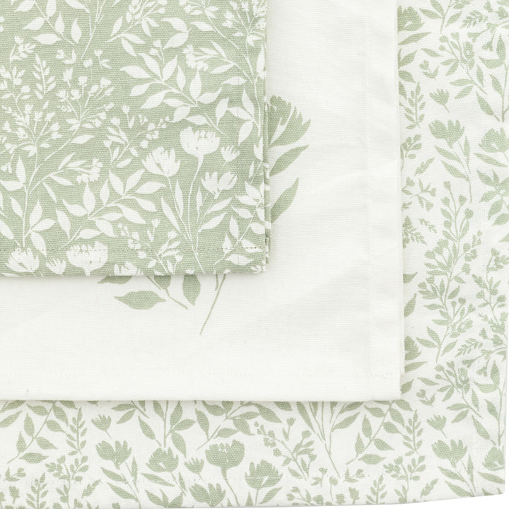 Sage Floral Tea Towel 3pk