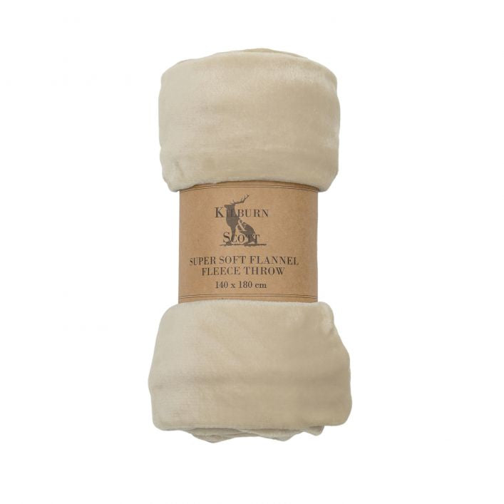 Oatmeal Rolled Flannel Fleece