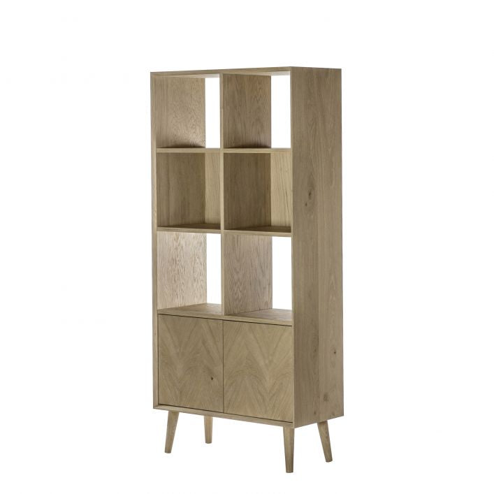 Malmö Oak 2 Door Open Display