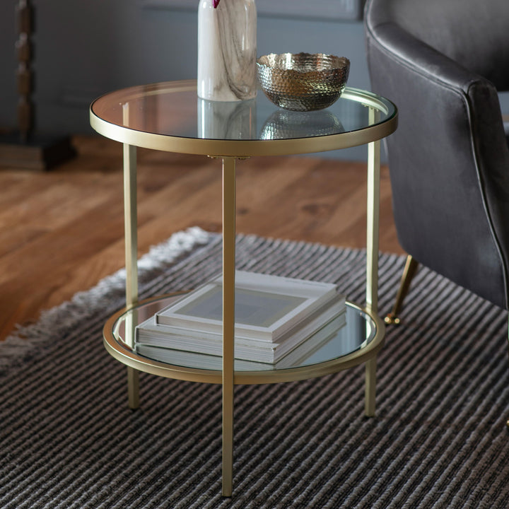 Hudson Side Table | Champagne