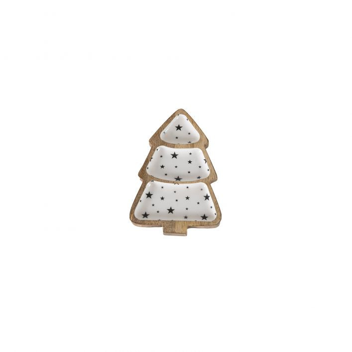 Small Starry Xmas Tree Nibbles Platter